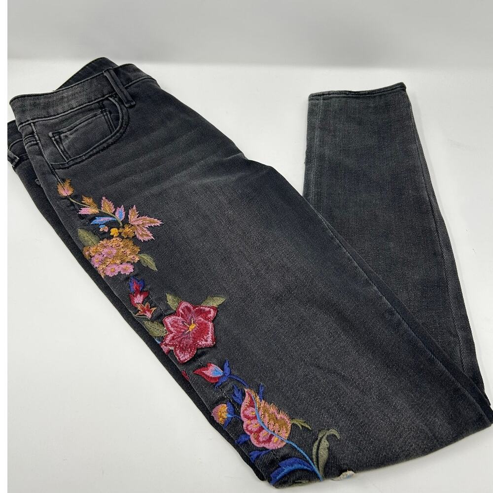 Driftwood Embroidered Jackie High Rise